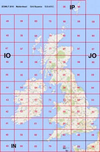 Maidenhead Grid Squares (UK)