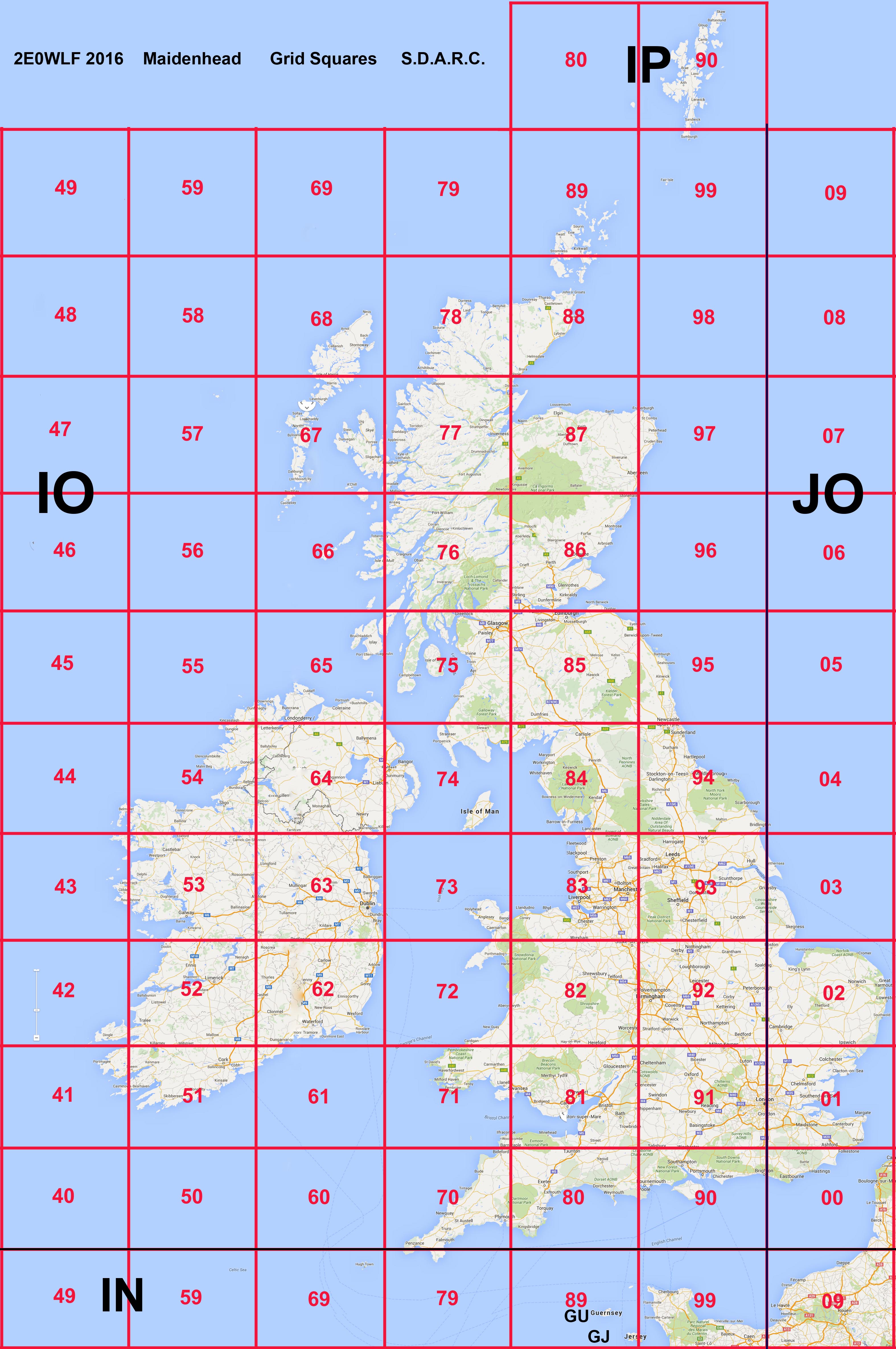 ham grid map